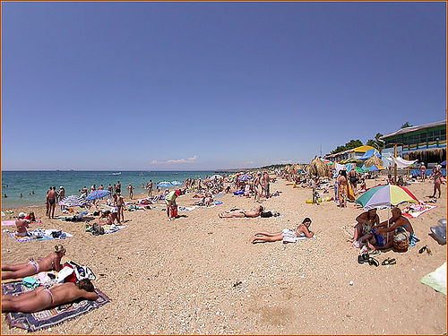 Plaża w Sewastopolu Plaża w Sewastopolu