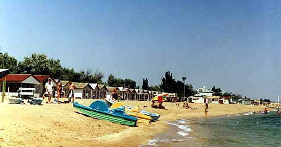 Złota plaża w Teodozji